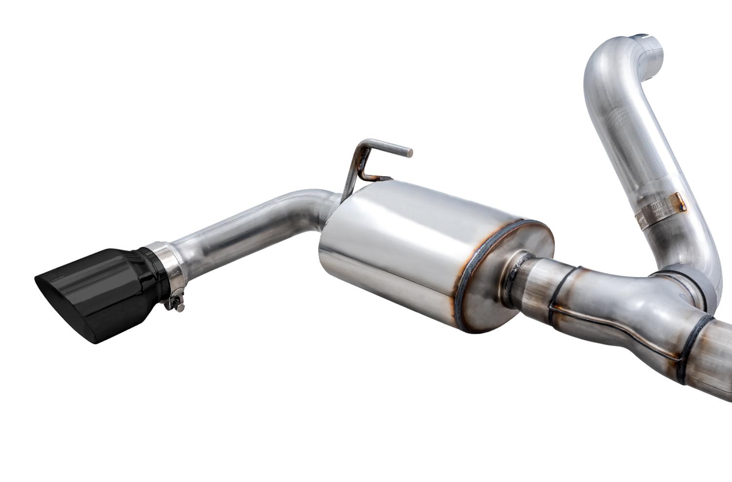 AWE Tread Edition Axleback Dual Exhaust for Jeep JL/JLU 3.6L/2.0T - Diamond Black Tips - 3015-33001