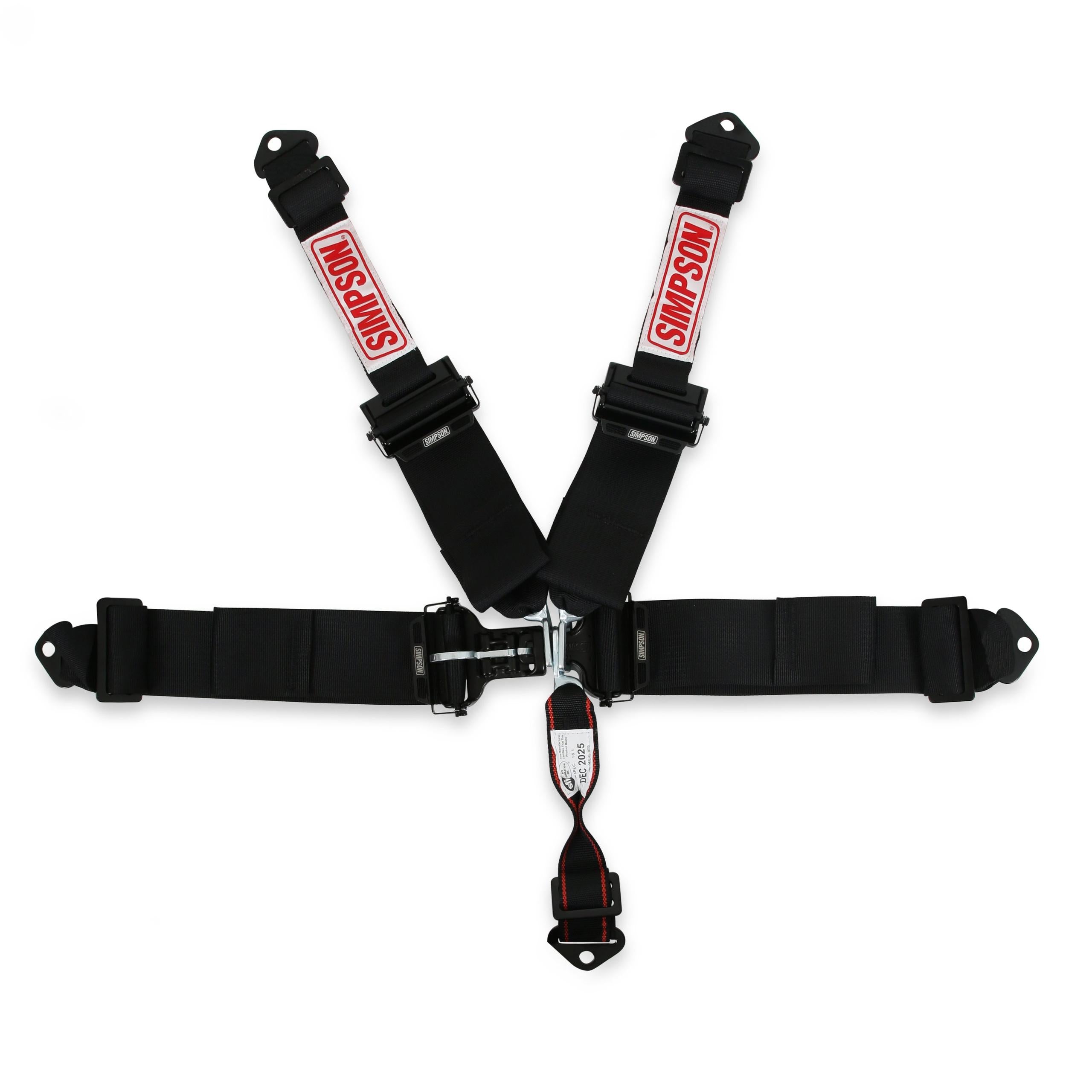 Simpson Racing Latch & Link Harness 3" Double Pull down 3-2 Shoulder SFI 16.1 - 132LD5WB