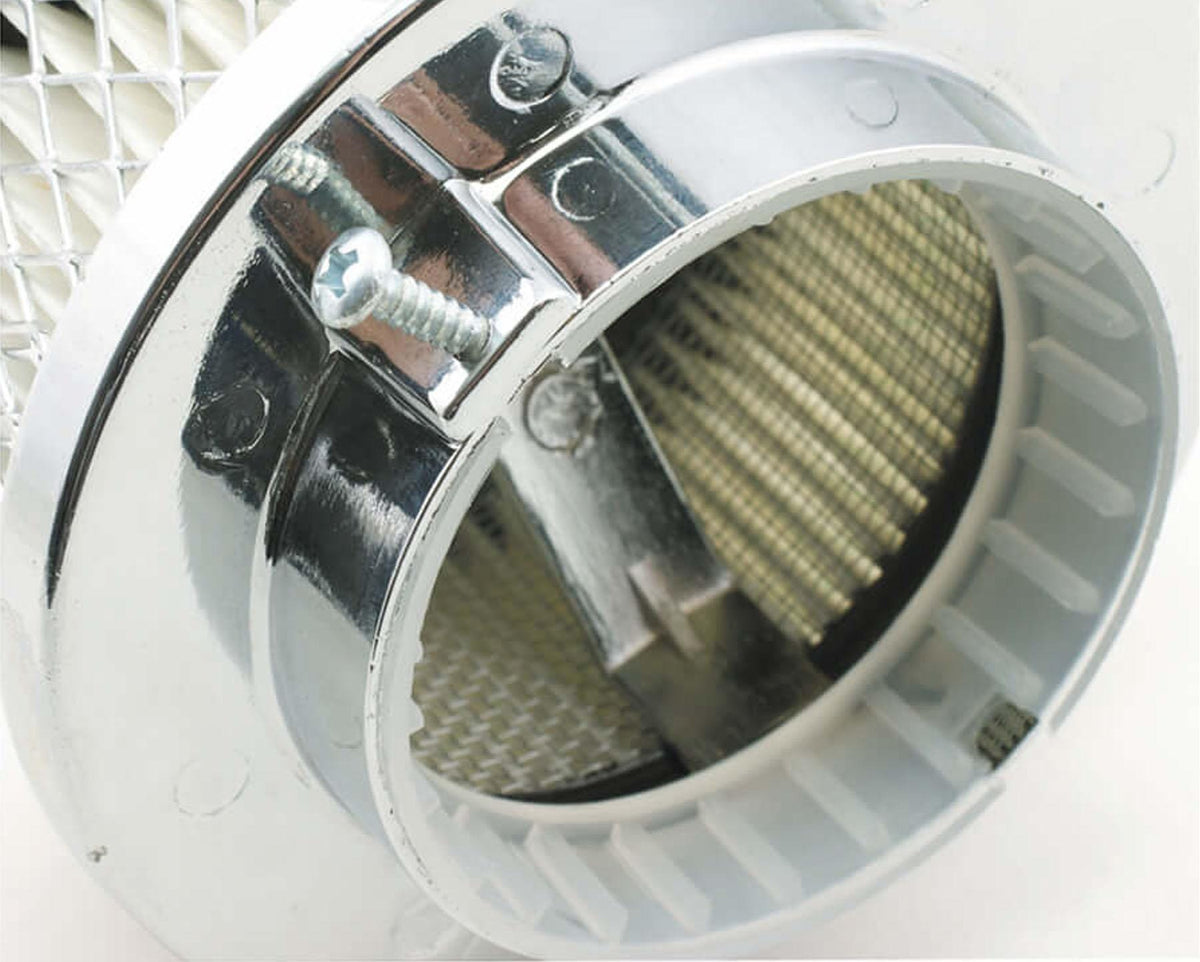 Mr. Gasket Air Cleaner - Deep Dish - 4 Inch x 2 Inch - Chrome.  - 4354