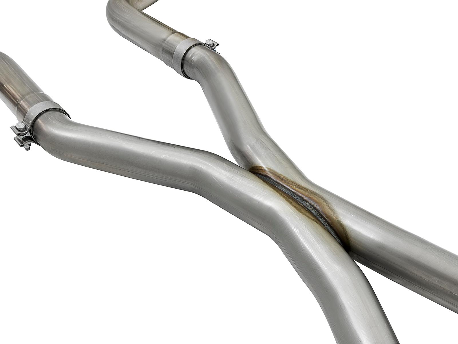 AFE MACH Force-Xp 3 IN 304 Stainless Steel Cat-Back Exhaust System w/ Resonator (2012-2021 Grand Cherokee, Grand Cherokee, Grand Cherokee) - 49-38059