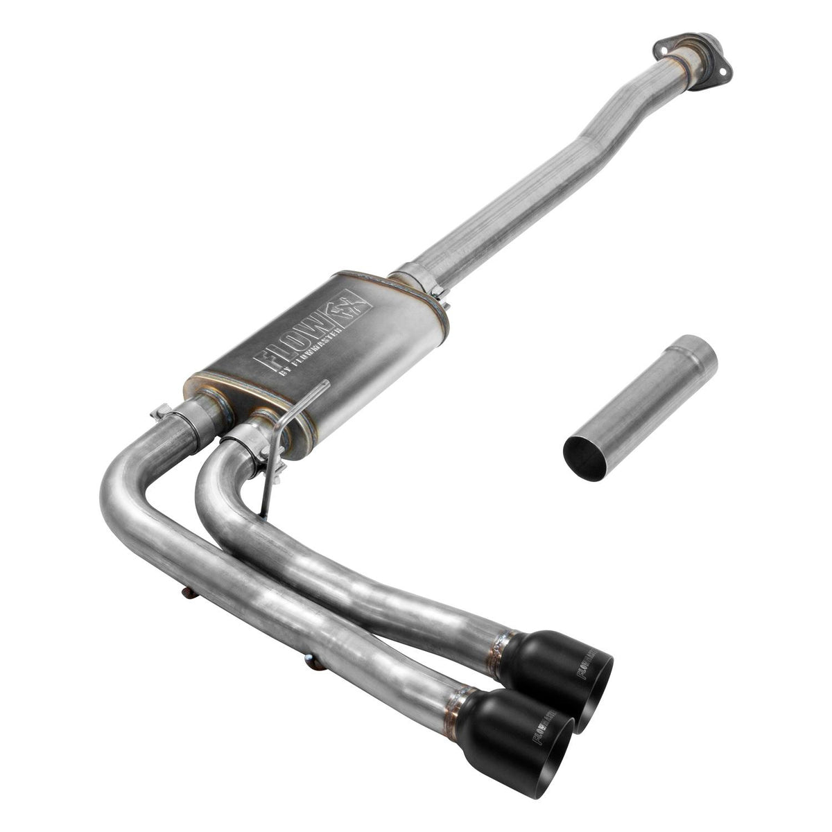 Flowmaster 717785 FlowFX Cat-Back Exhaust System Dual Black Tips - Middle Side Exit (2015-2020 Ford F-150 2.7L/3.5L Ecoboost, 3.5L TiVCT or 5.0L V8)