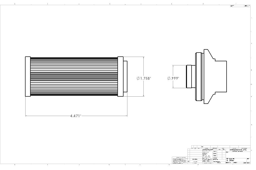 Aeromotive Pro-Series 100-Micron Stainless Steel Element