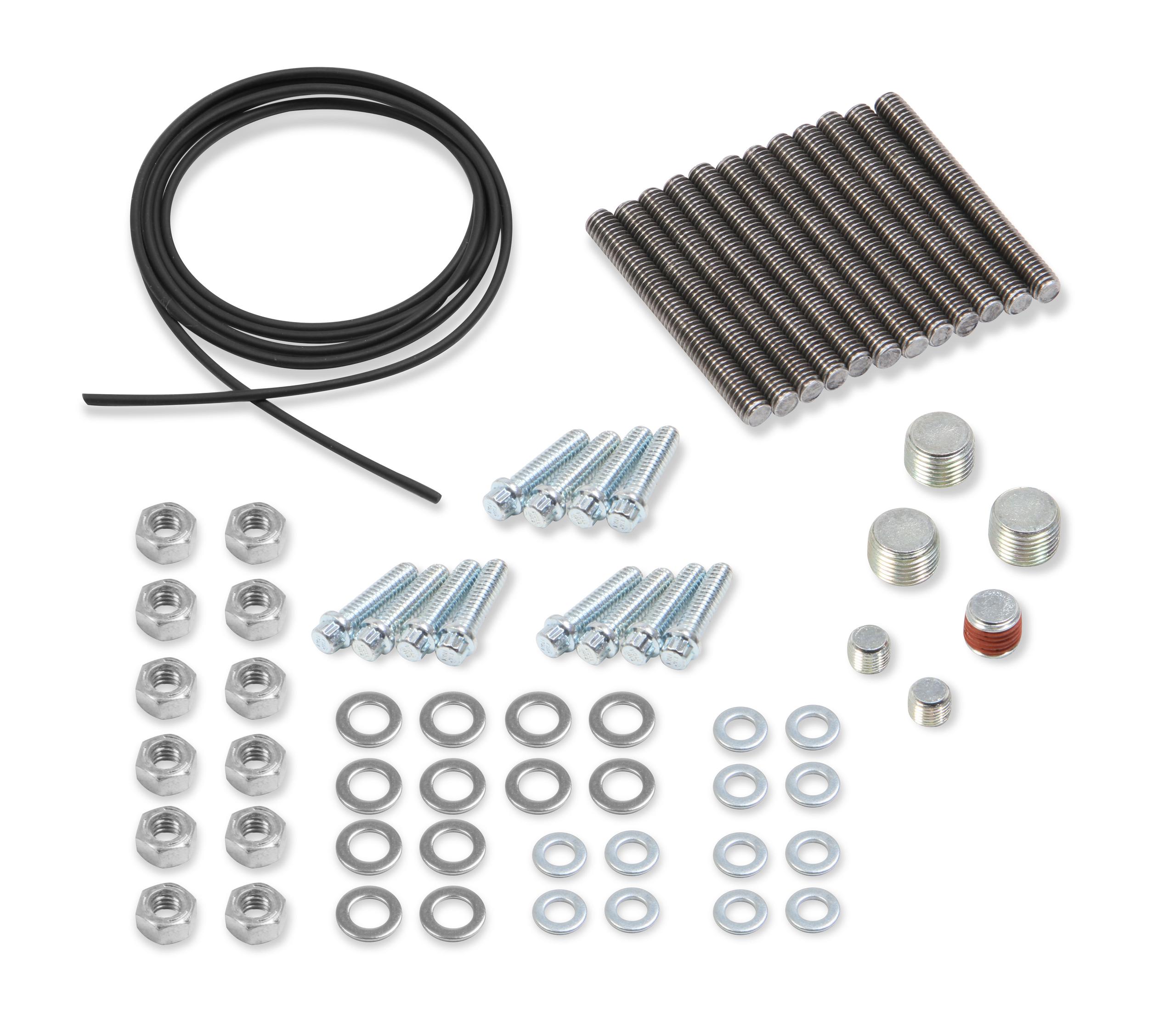 Holley 300-243 Mfld Kit, Ford 351W Hi-Ram, Carb Base