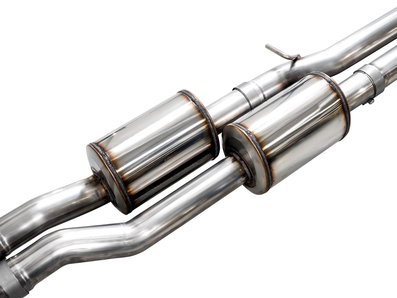 AWE 0FG Catback Exhaust Standard & High Output - Chrome Silver Tips (2025+ RAM 1500 3.0TT) - 3015-38246