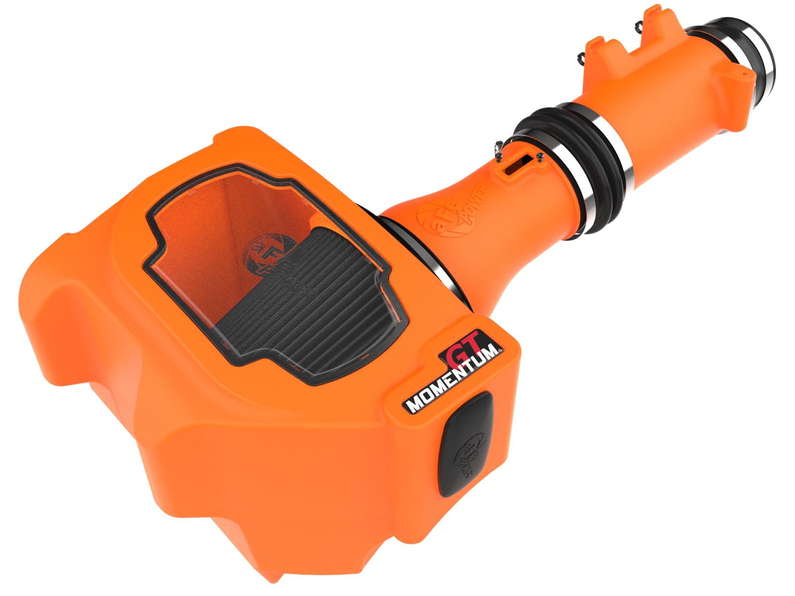 AFE Momentum GT Cold Air Intake System Orange w/ Black Pro 5R Filter (2022-2026 Ram, Jeep Fitments) - 50-70120KN