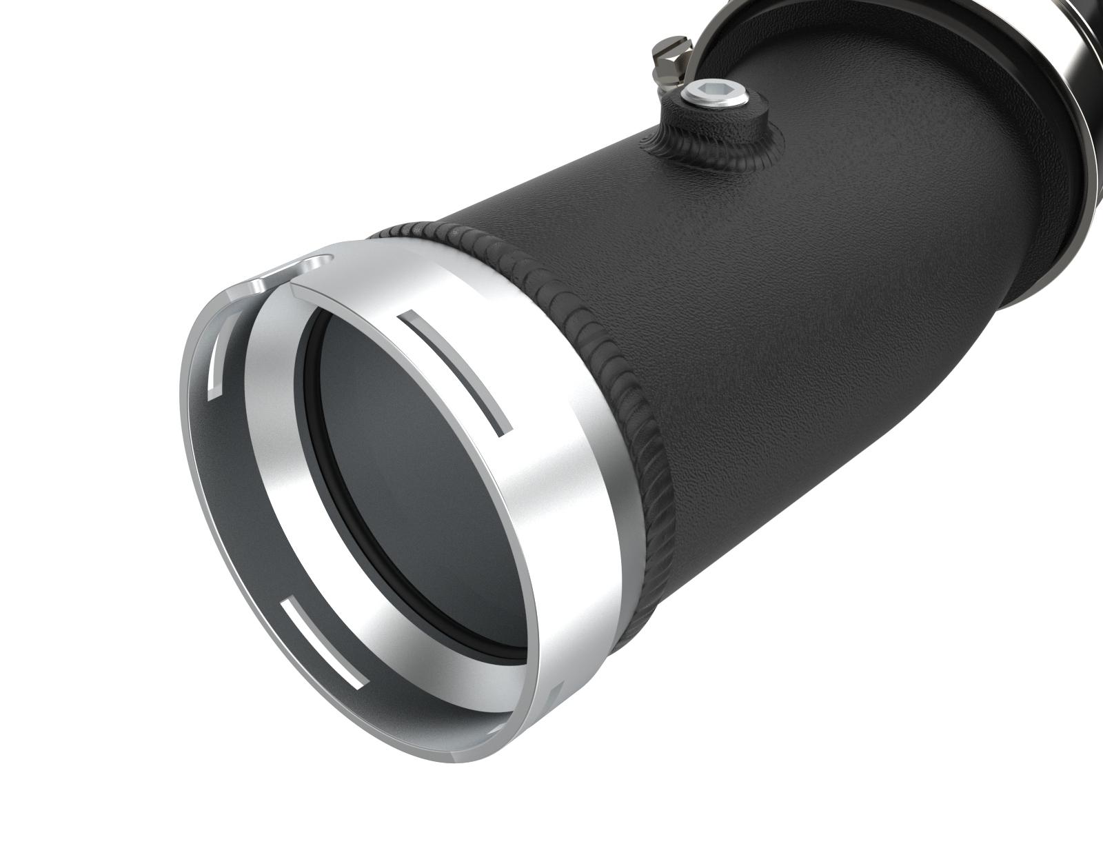 AFE BladeRunner 2-1/2 IN Aluminum Hot Charge Pipe Black (2024 Land Cruiser , Tacoma) - 46-20728-B