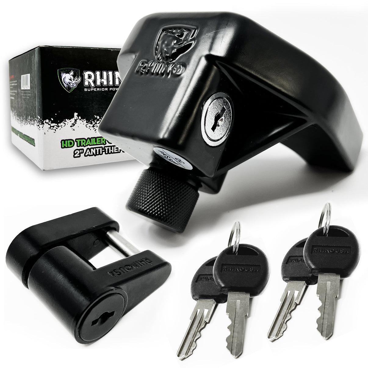 Rhino USA 2" Trailer Coupler Hd Lock Kit-2-Piece - TRL-LOCK-KIT
