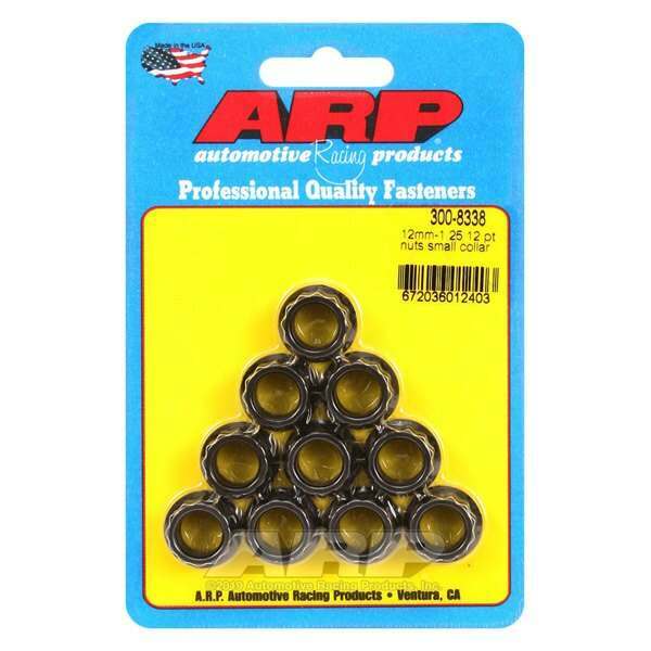 ARP M12 x 1.25 12pt nut kit (small collar) - 300-8338