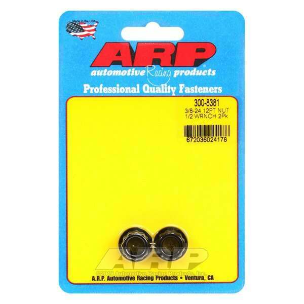 ARP 3/8-24 1/2 socket 12pt nut kit - 300-8381