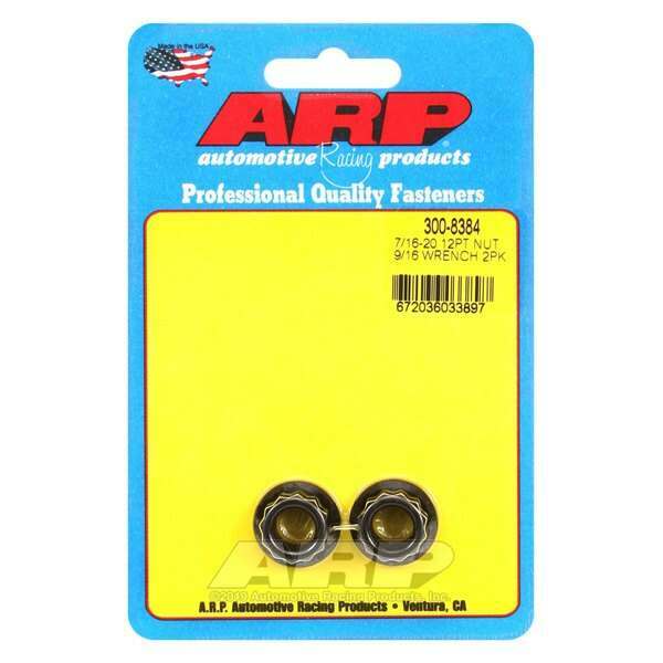 ARP 7/16-20, 9/16 socket 12pt nut kit - 300-8384