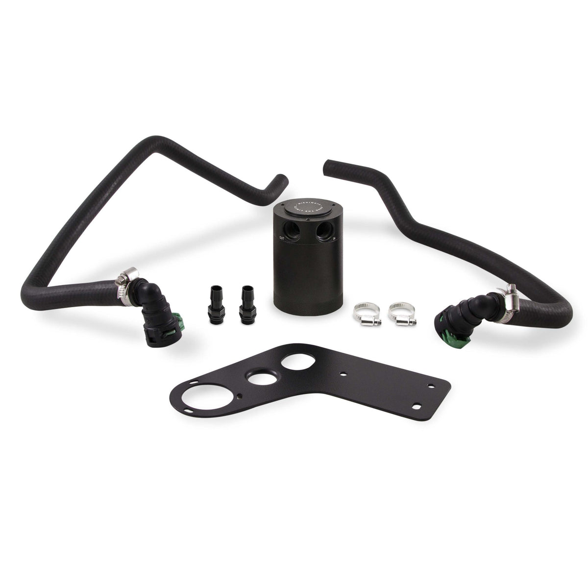 Mishimoto 2015-2017 Mustang GT Baffled Oil Catch Can (Black Hoses)