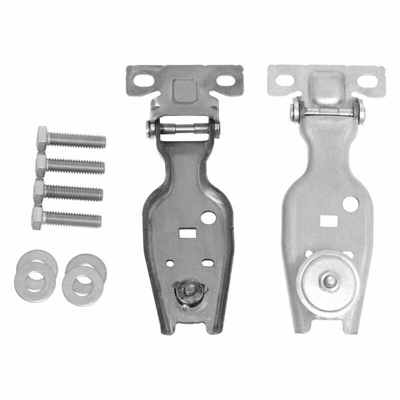 Kentrol Jeep JK Liftgate Hinge Pair 07-18 Wrangler JK Bare Grey - 30016