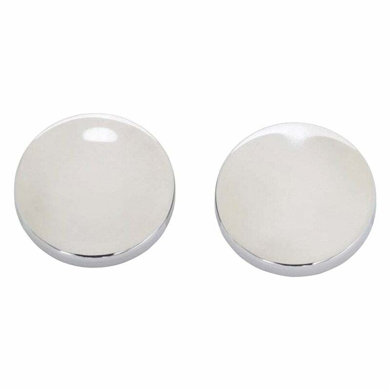 Kentrol Jeep JK Liftgate Button Covers Pair 07-18 Wrangler JK Polished Silver - 30022