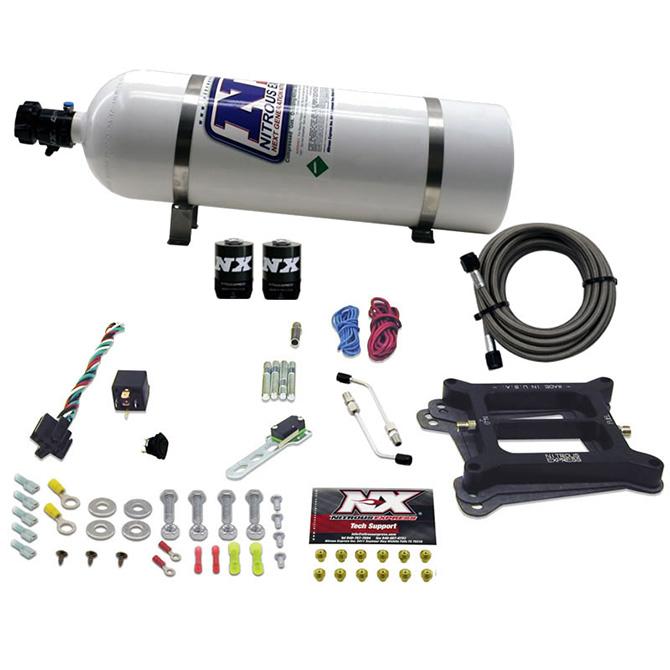 Nitrous Express 4150 4-Bbl/Alcohol (50-100-150-200-250-300Hp) With 15Lb Bottle - 30045-15