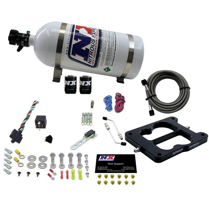 Nitrous Express Q-Jet/Holley Spread Bore (50-100-150-200-250-300Hp) With 10Lb Bottle - 30080-10
