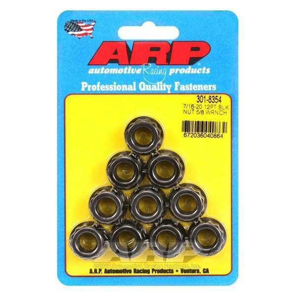 ARP 7/16-20 5/8 socket 12 pt nut kit - 301-8354