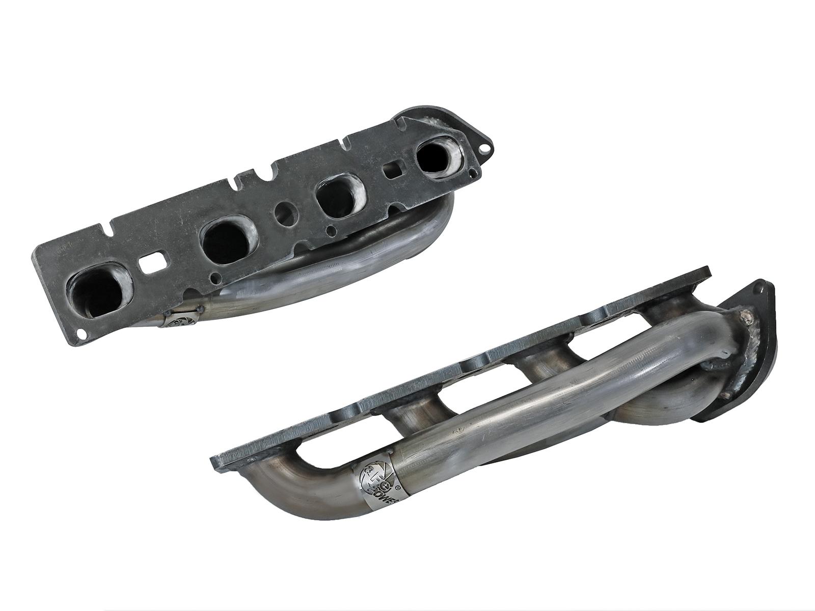 AFE Twisted Steel 304 Stainless Steel Short Tube Header (RAM 1500 (DT) 19-24 V8-5.7L HEMI) - 48-32023