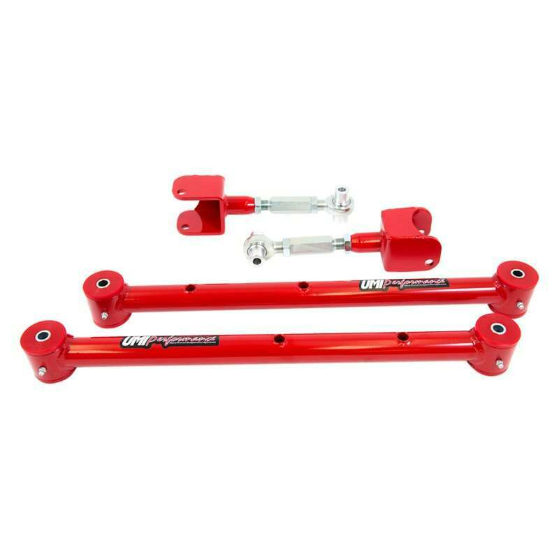 UMI Performance 1978-1988 GM G-Body Lower Control Arm & Adjustable Upper Control Arm Kit - 301517-R