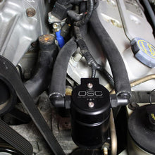 J&L Drivers Side 3.0 Oil Separator - Black Anodized (1999-2004 Ford Mustang Cobra & 2003-2004 Ford Mustang Mach 1) - 3018D-B