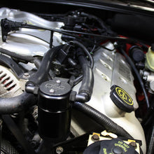 J&L Drivers Side 3.0 Oil Separator - Black Anodized (1999-2004 Ford Mustang Cobra & 2003-2004 Ford Mustang Mach 1) - 3018D-B