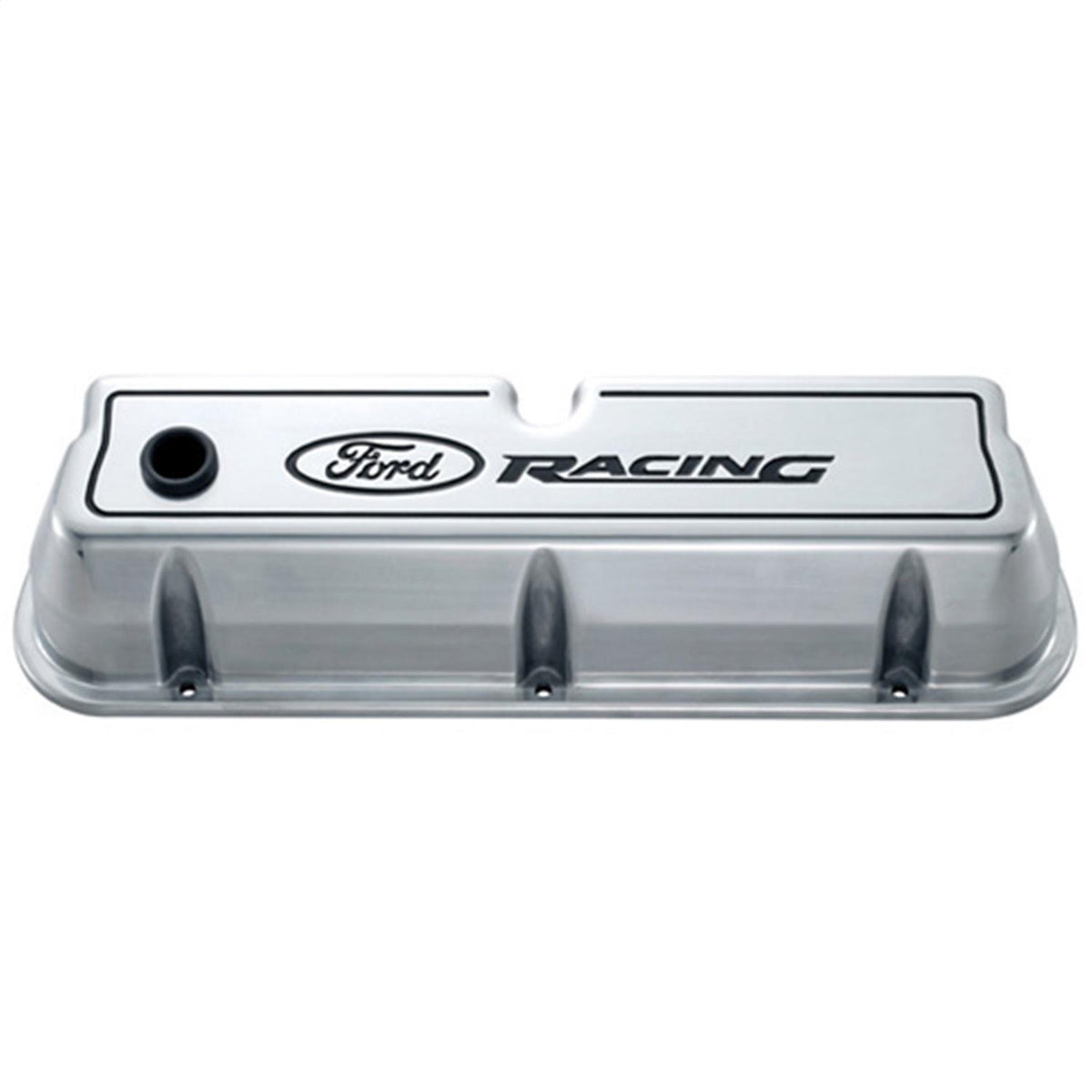 Ford Performance "Ford Racing" Logo Die-Cast Valve Covers - Polished - 302-001