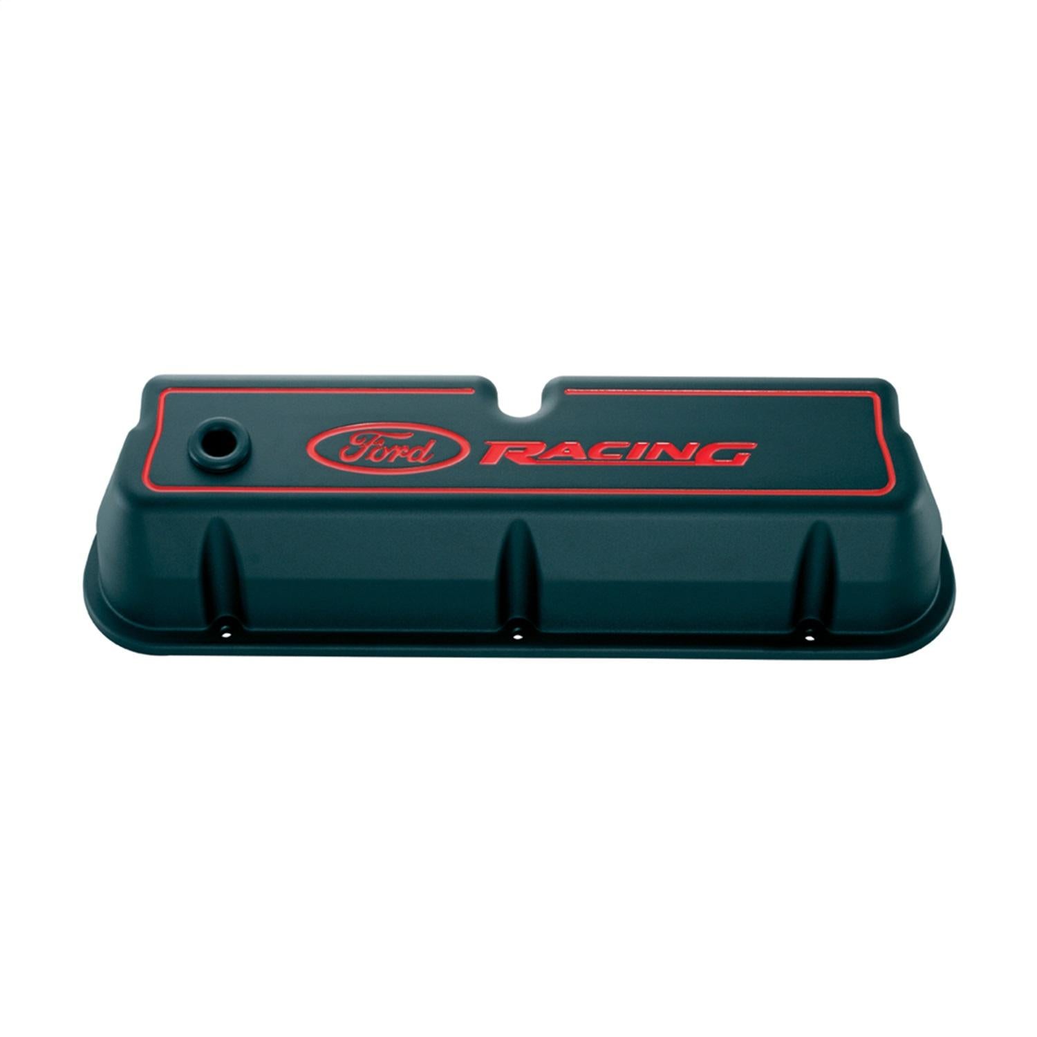 Ford Performance "Ford Racing" Logo Die-Cast Valve Covers - Black - 302-003