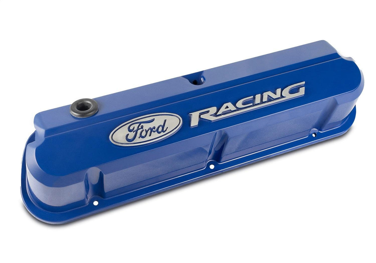 Ford Performance "Ford Racing" 289-351 Slant Edge Valve Cover - Blue - 302-136
