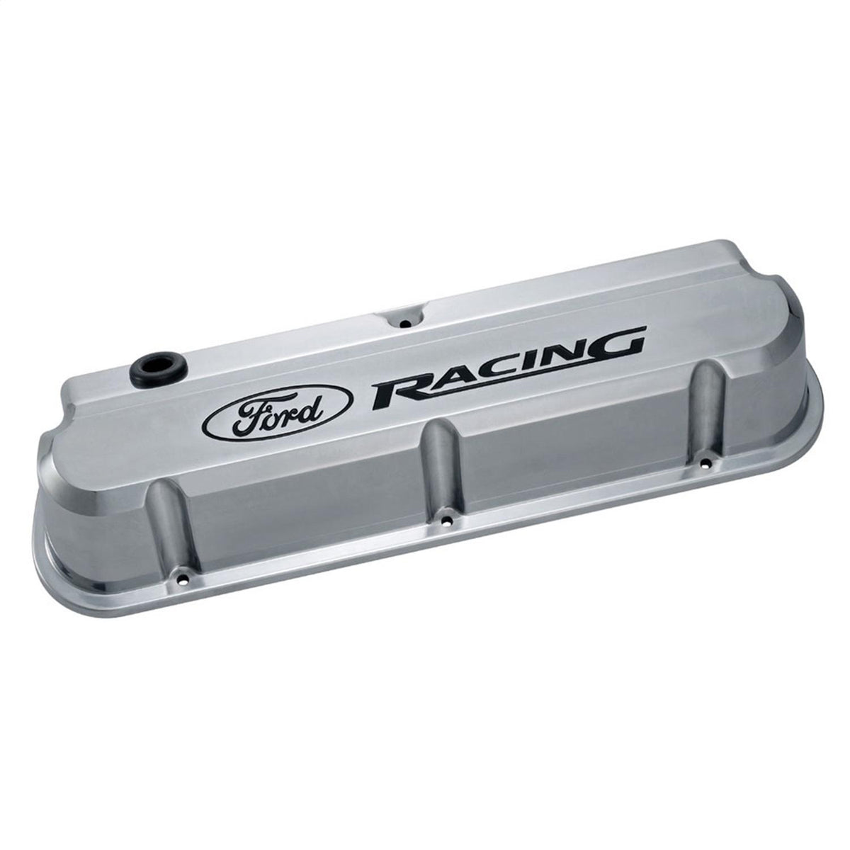 Ford Performance "Ford Racing" 289-351 Slant Edge Valve Cover - Polished - 302-138