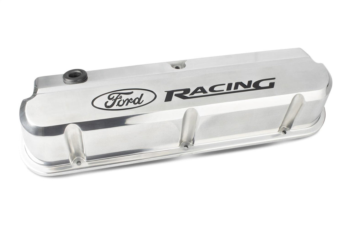 Ford Performance "Ford Racing" 289-351 Slant Edge Valve Cover - Polished - 302-138