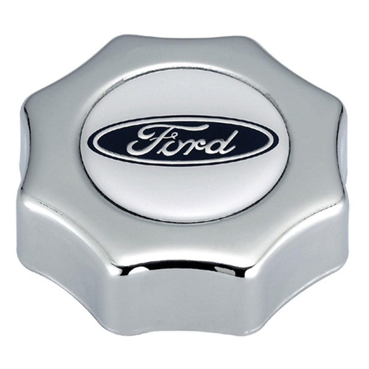 Ford Performance "Ford" Oval Logo Oil Fill Cap - Chrome - 302-230