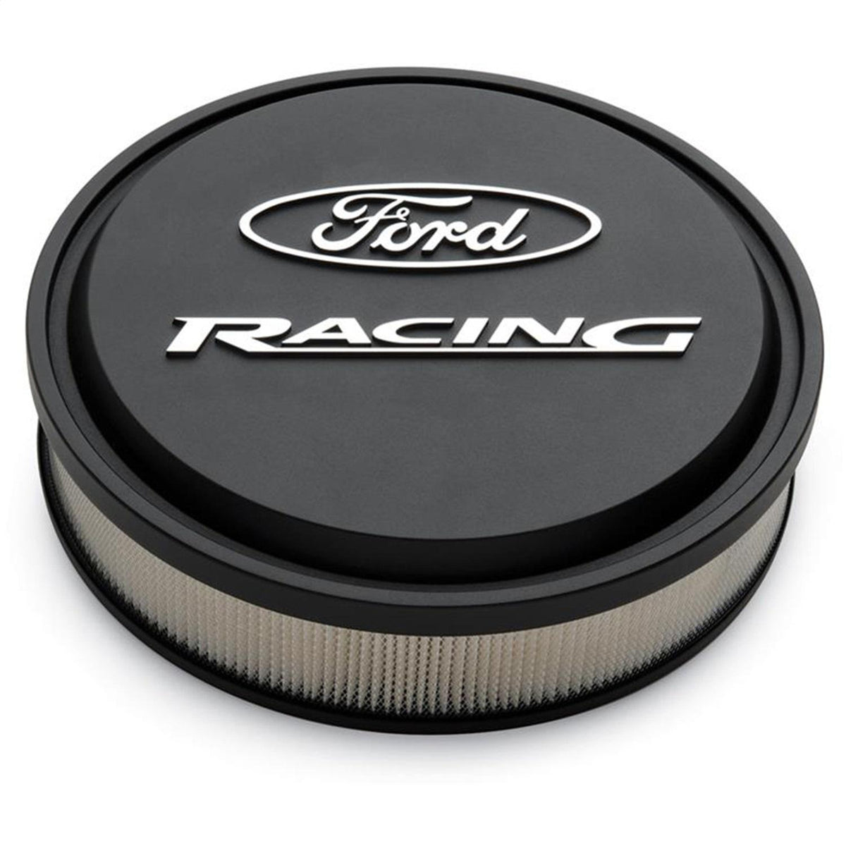 Ford Performance "Ford Racing" Slant Edge Air Cleaner - Black - 302-380