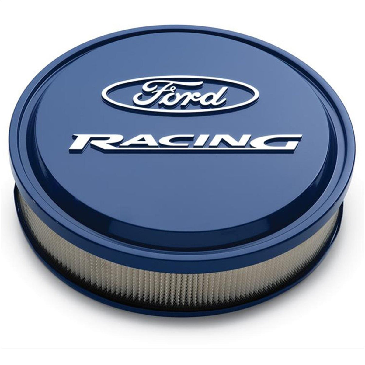 Ford Performance "Ford Racing" Slant Edge Air Cleaner - Blue - 302-381