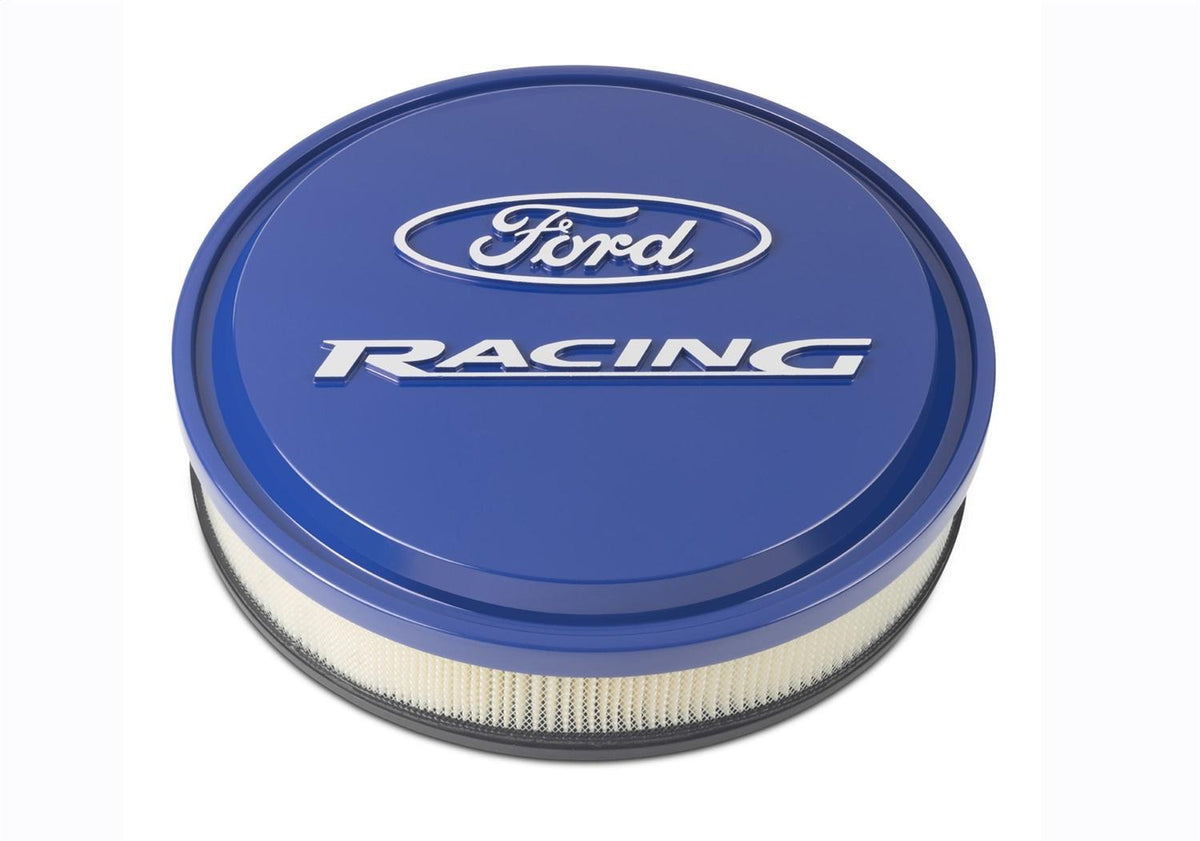 Ford Performance "Ford Racing" Slant Edge Air Cleaner - Blue - 302-381