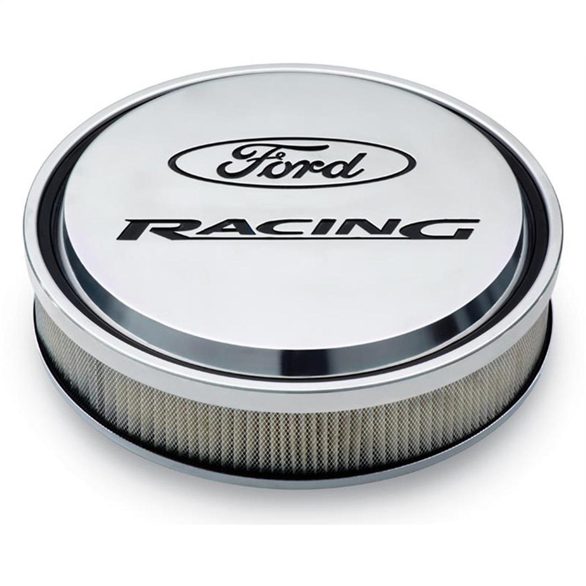 Ford Performance "Ford Racing" Slant Edge Air Cleaner - Polished - 302-383