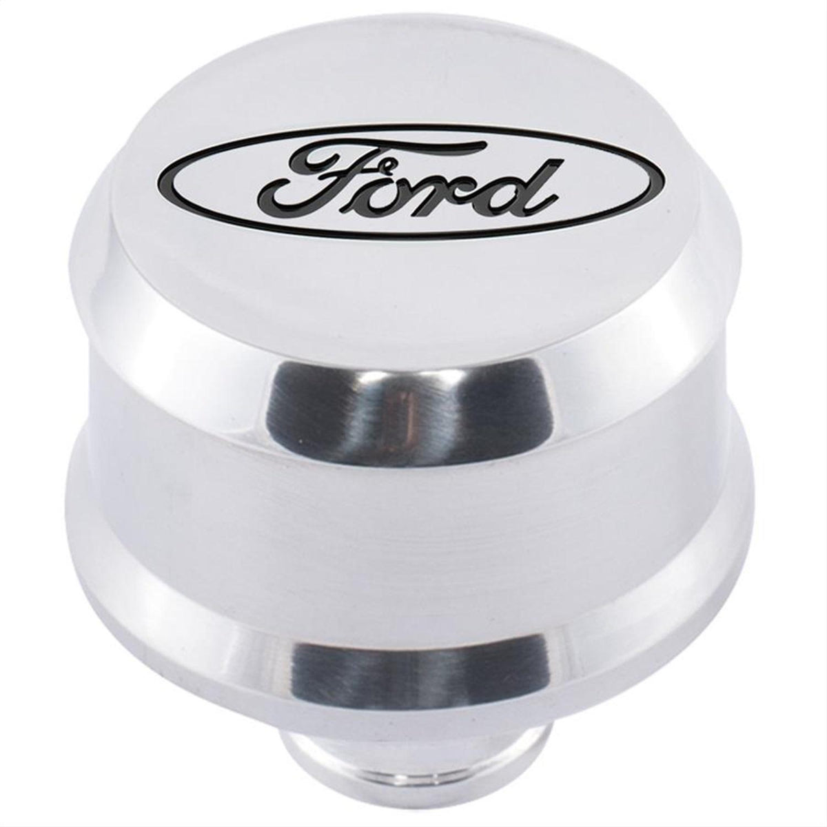 Ford Performance "Ford" Slant Edge Breather - Polished - 302-438
