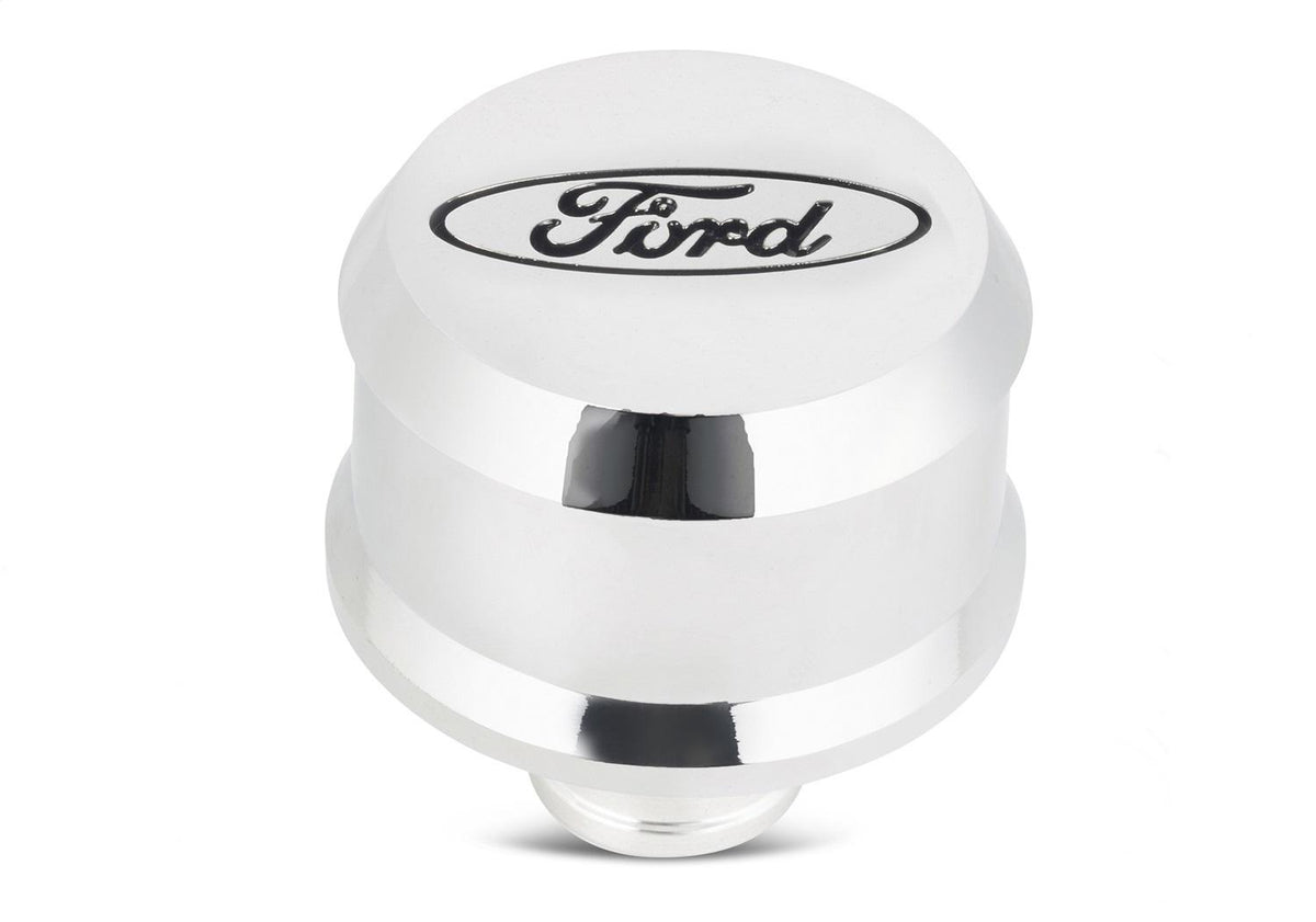 Ford Performance "Ford" Slant Edge Breather - Chrome - 302-439