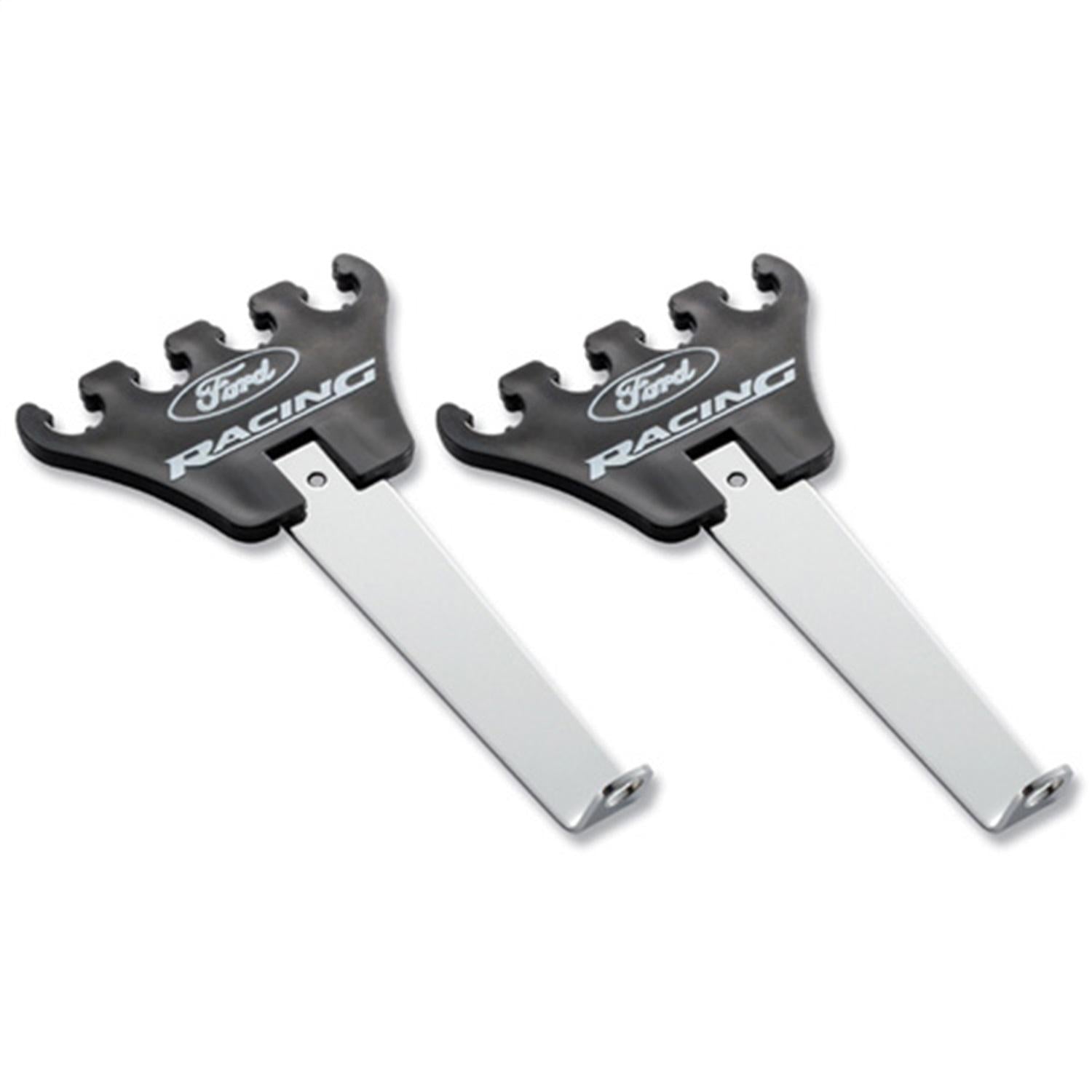 Ford Performance "Ford Racing logo" Wire Loom - Chrome Base / Black - 302-640