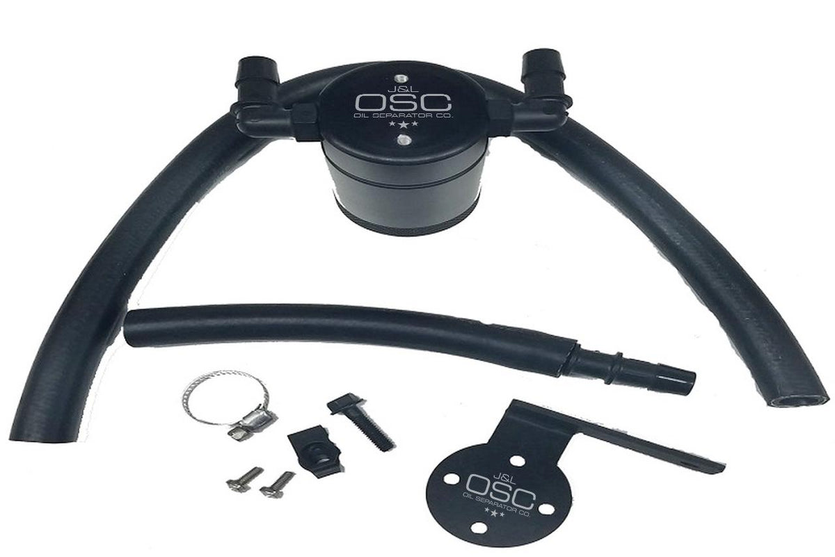 J&L Oil Separator 3.0 Rear, Black Anodized (2013-14 Focus ST) - 3021R-B