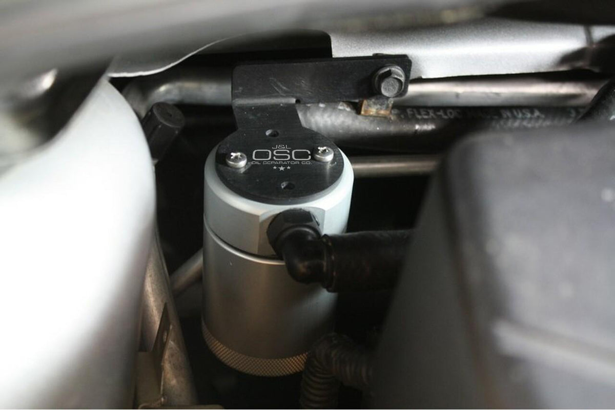 J&L Oil Separator 3.0 Rear, Clear Anodized (Satin) (2013-14 Focus ST) - 3021R-C