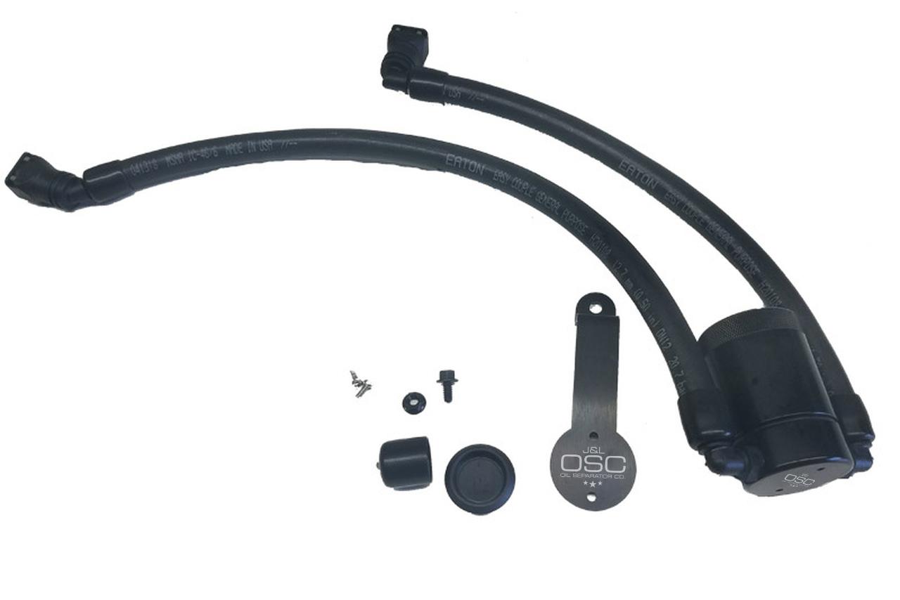 J&L 3024D-B 2018-2022 Mustang GT Oil Separator 3.0 Driver Side (Black)