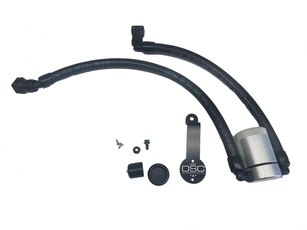 J&L 3024D-C 2018-2022 Mustang GT Oil Separator 3.0 Drive Side (Clear)