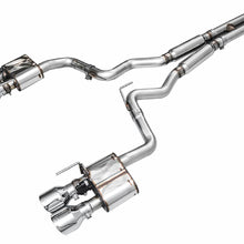 AWE SwitchPath Exhaust - Chrome Silver Tips (2021-2023 Mustang Mach 1) - 3025-42551
