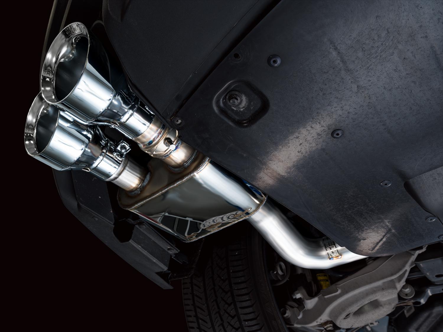 AWE SwitchPath Exhaust - Chrome Silver Tips (2021-2023 Mustang Mach 1) - 3025-42551