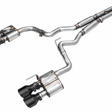 AWE SwitchPath Exhaust - Diamond Black Tips (2021-2023 Mustang Mach 1) - 3025-43551