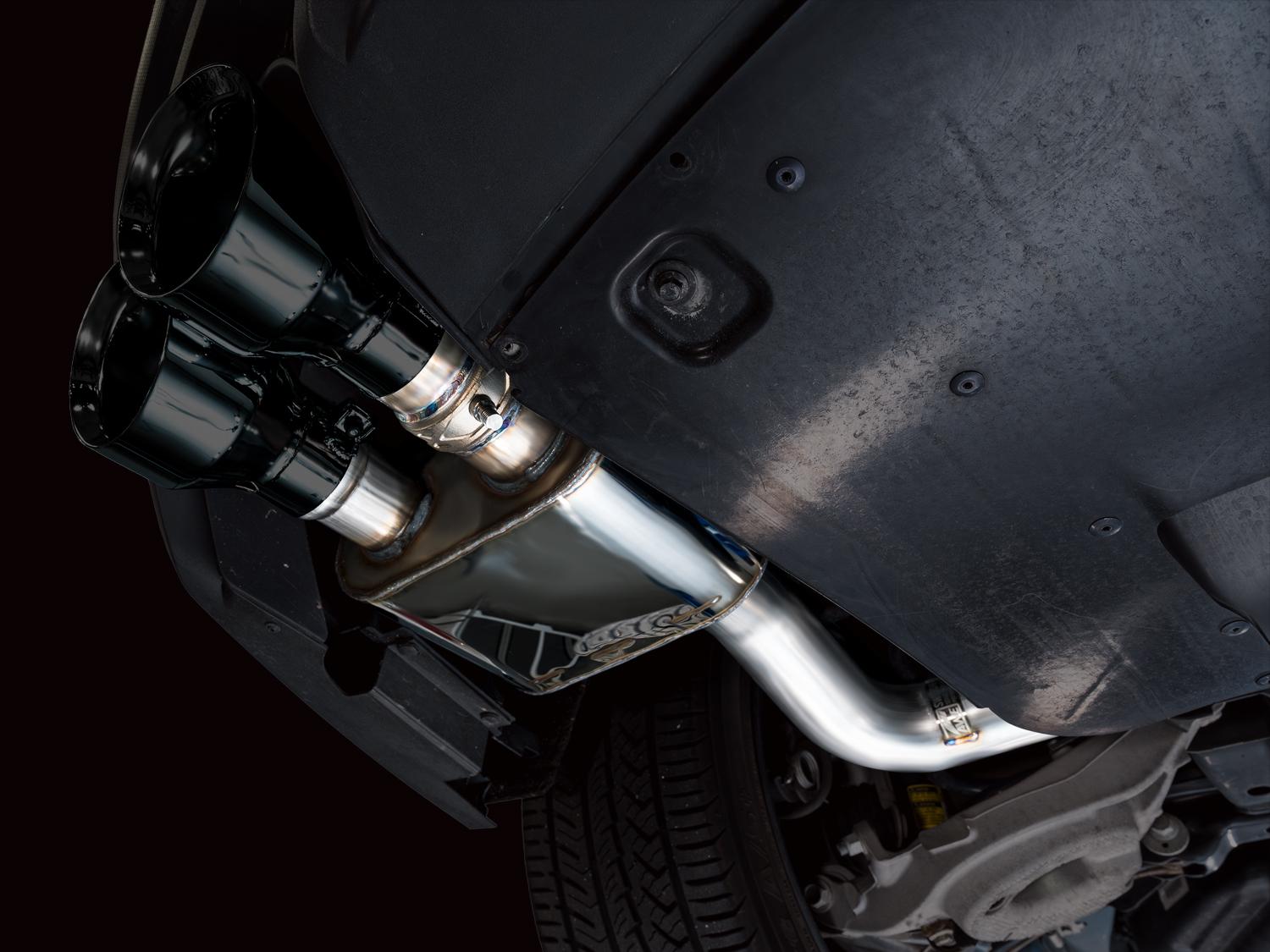 AWE SwitchPath Exhaust - Diamond Black Tips (2021-2023 Mustang Mach 1) - 3025-43551