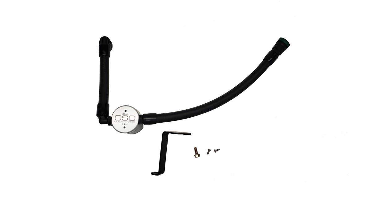 J&L 3025P-C 2015-2019 Ford Transit 150 / 250 3.5 Ecoboost 3.0 Passenger Side Oil Separator (Clear Anodized)