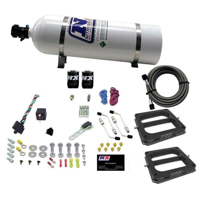 Nitrous Express Dual/Dominator/Gasoline (50-100-150-200-250-300Hp) With 15Lb Bottle - 30270-15