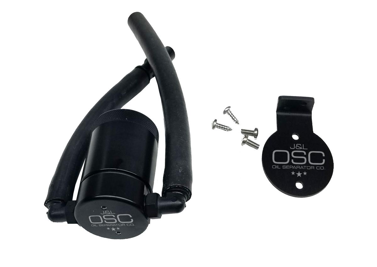 J&L 3027D-B 99-04 Lightning / 02-03 Harley Davidson F150 Driver Side 3.0 Oil Separator (Black Anodized)