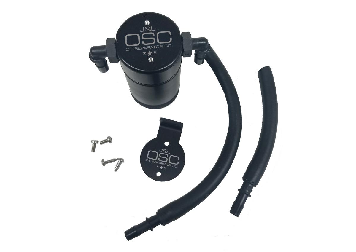 J&L 3027P-B 99-04 Lightning / 02-03 Harley Davidson F150 Passenger Side 3.0 Oil Separator (Black Anodized)