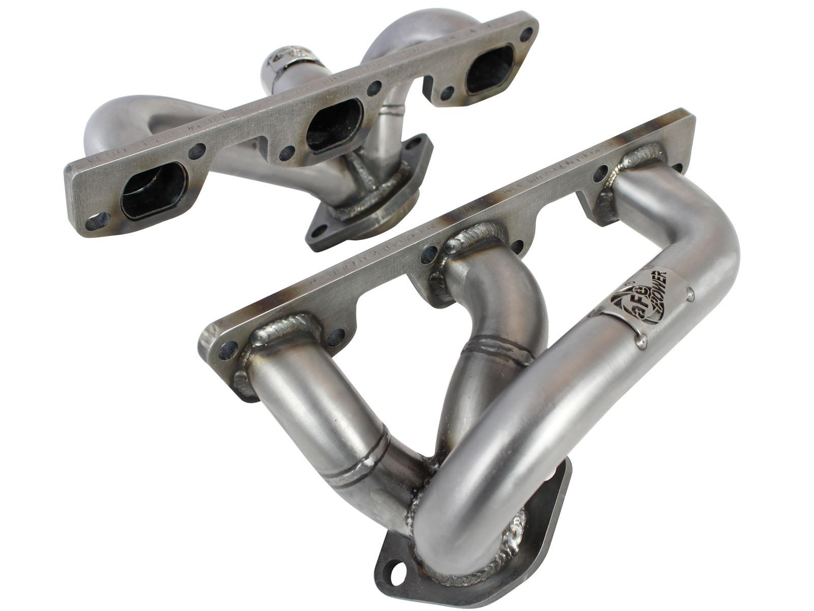 AFE Twisted Steel 409 Stainless Steel Short Tube Header (Jeep Wrangler (JK) 07-11 V6-3.8L) - 48-48023
